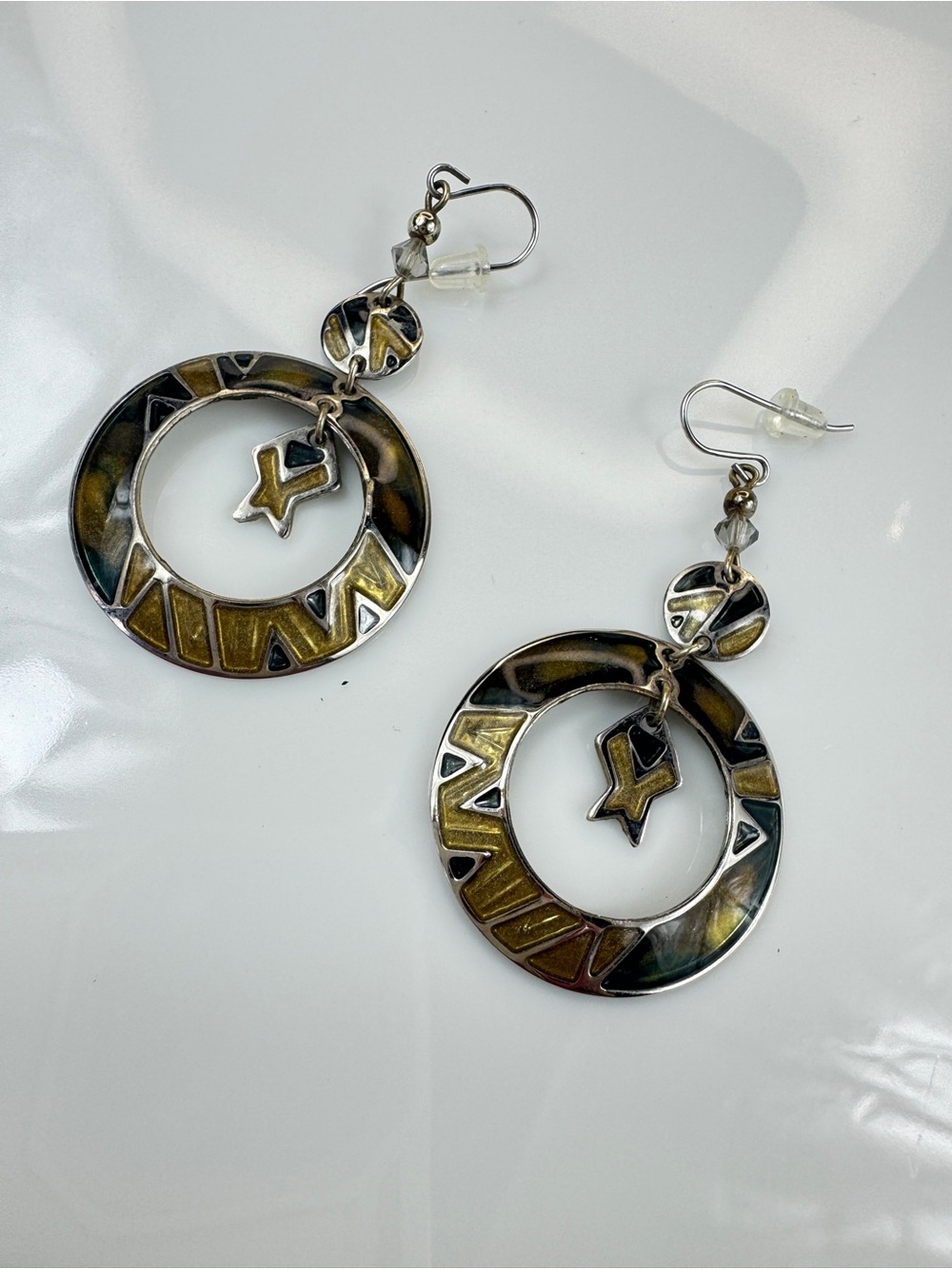 Vintage Edgar Berebi Silver Tone Earrings